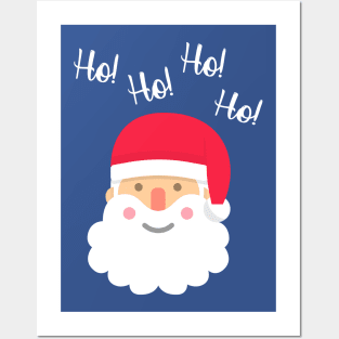 Santa is Saying, HO! HO! HO! Posters and Art